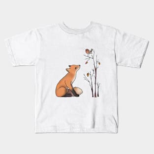 Fuchs und Rotkehlchen Kids T-Shirt